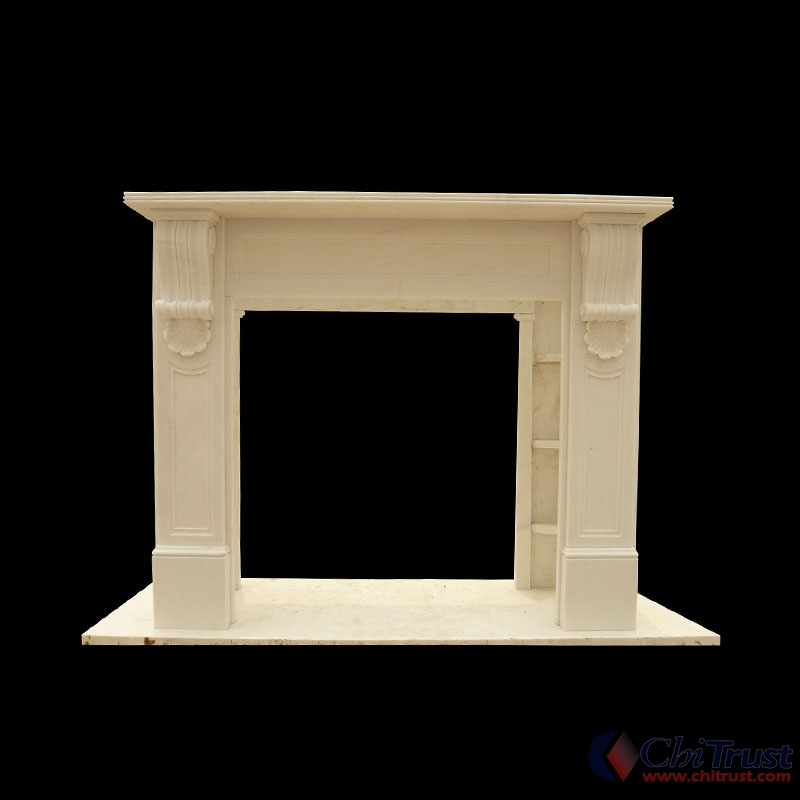 Carving marble fireplace