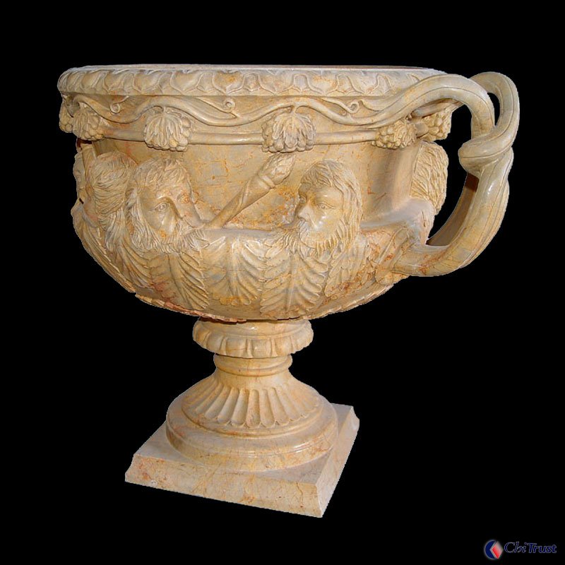 Classic Carving marble roman style flowerpot