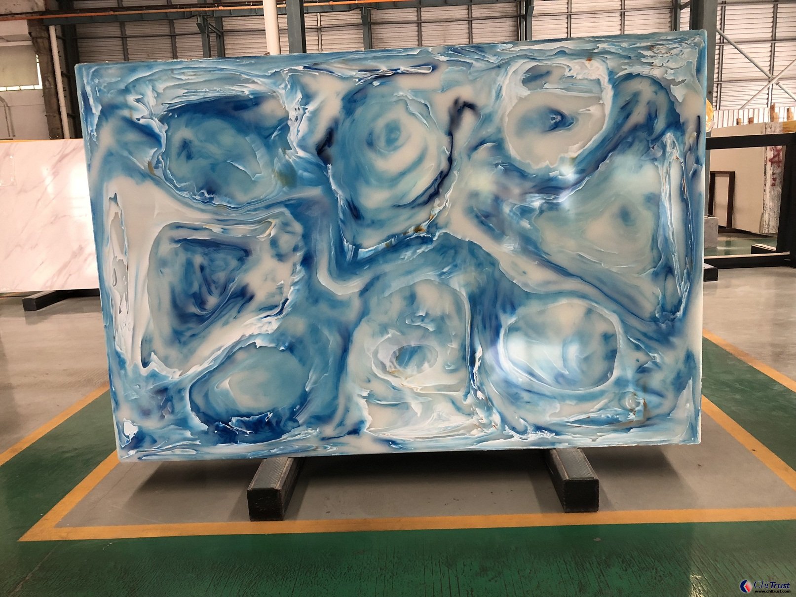 Artificial Blue Onyx Decorative Stone