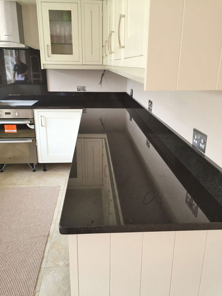 New black pearl granite countertops